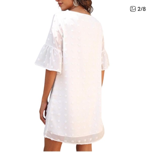 Blooming Jelly White Polka Dot Dress - Picture 3 of 9